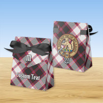 Clan MacPherson Crest over Hunting Tartan Favor Boxes