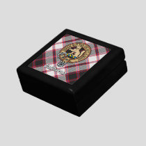 Clan MacPherson Crest over Hunting Tartan Gift Box