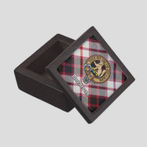 Clan MacPherson Crest over Hunting Tartan Gift Box
