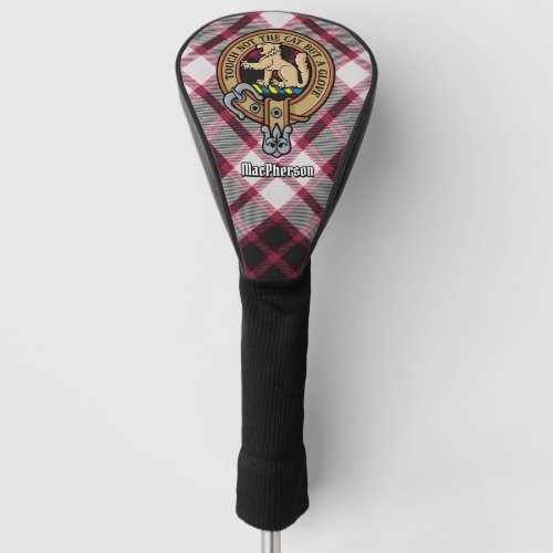 Clan MacPherson Crest over Hunting Tartan Golf Head Cover