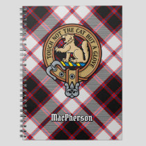 Clan MacPherson Crest over Hunting Tartan Notebook