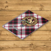 Clan MacPherson Crest over Hunting Tartan Notebook