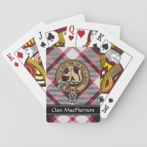 Clan MacPherson Crest over Hunting Tartan Playing Cards