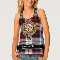 Clan MacPherson Crest over Hunting Tartan Tank Top