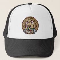 Clan MacPherson Crest over Hunting Tartan Trucker Hat