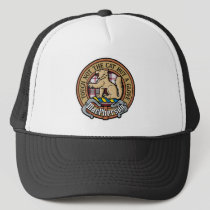 Clan MacPherson Crest over Hunting Tartan Trucker Hat