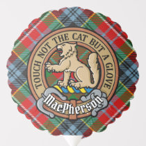 Clan MacPherson Crest over Tartan Balloon