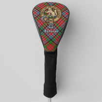 Clan MacPherson Crest over Tartan Golf Head Cover