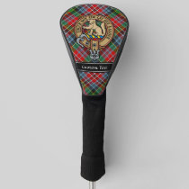 Clan MacPherson Crest over Tartan Golf Head Cover