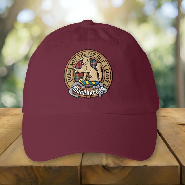 Clan MacPherson Crest over Tartan Hat (Creator Uploaded)