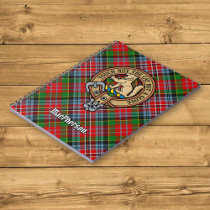 Clan MacPherson Crest over Tartan Notebook