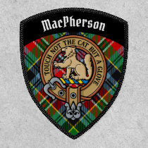 Clan MacPherson Crest over Tartan Patch