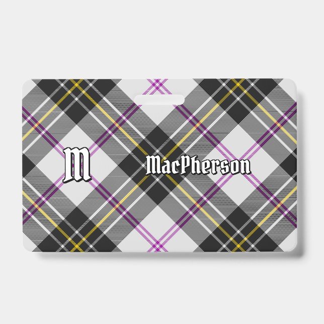 Clan MacPherson Dress Tartan Badge (Front)