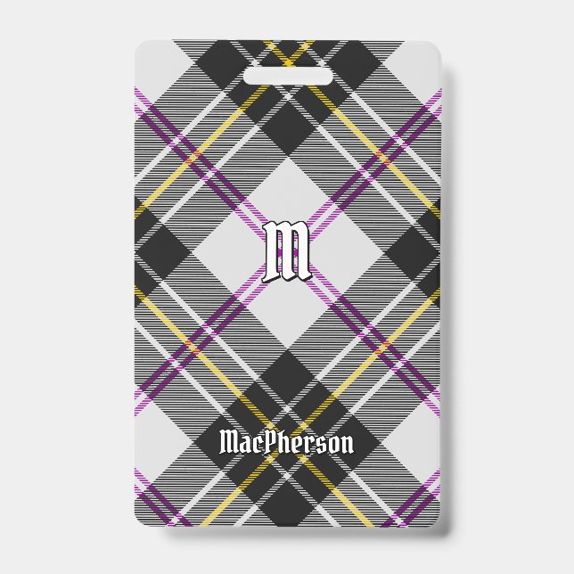 Clan MacPherson Dress Tartan Badge (Front)