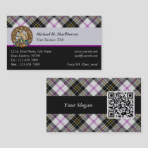 Clan MacPherson Dress Tartan Business Card