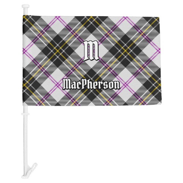 Clan MacPherson Dress Tartan Car Flag (Front)