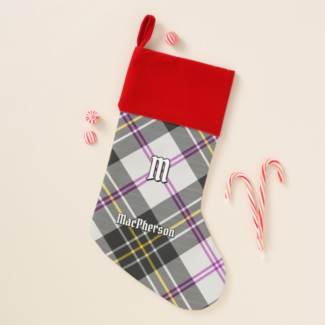 Clan MacPherson Dress Tartan Christmas Stocking (Front)