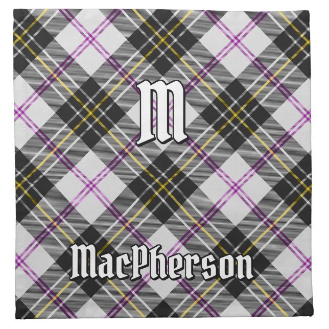 Clan MacPherson Dress Tartan Cloth Napkin (Front)