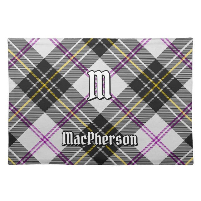 Clan MacPherson Dress Tartan Cloth Placemat (Front)