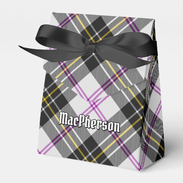 Clan MacPherson Dress Tartan Favor Box (Front Side)