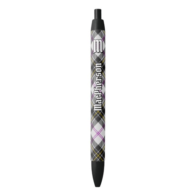 Clan MacPherson Dress Tartan Ink Pen (Front Vertical)