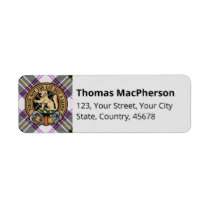 Clan MacPherson Dress Tartan Label