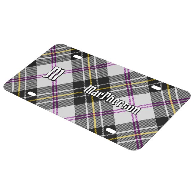 Clan MacPherson Dress Tartan License Plate (Side)