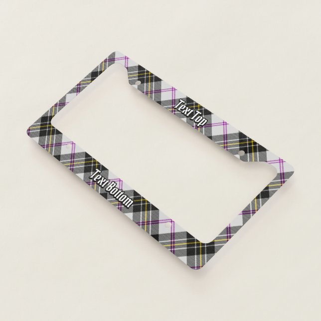 Clan MacPherson Dress Tartan License Plate Frame (3/4)