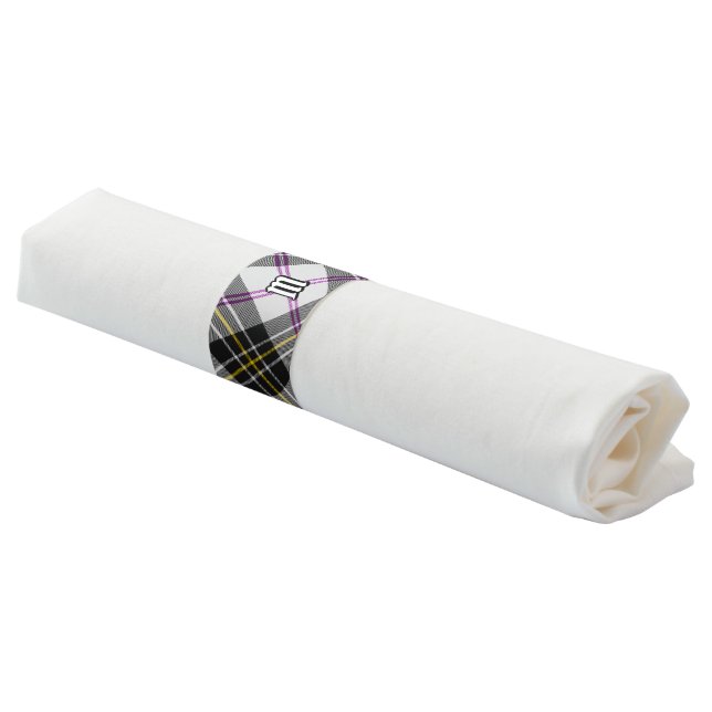 Clan MacPherson Dress Tartan Napkin Bands (Angled)