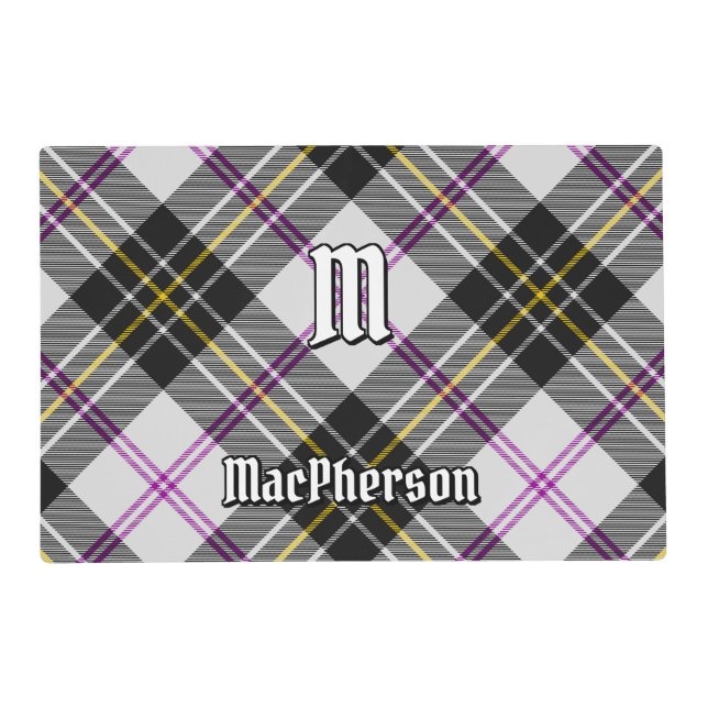 Clan MacPherson Dress Tartan Placemat (Front)