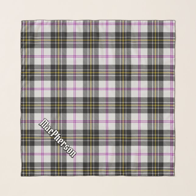 Clan MacPherson Dress Tartan Scarf (Front (Horizontal))