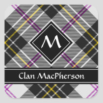 Clan MacPherson Dress Tartan Square Sticker