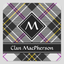 Clan MacPherson Dress Tartan Square Sticker