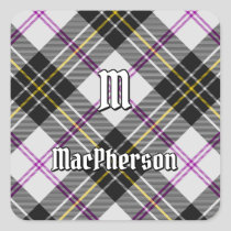 Clan MacPherson Dress Tartan Square Sticker