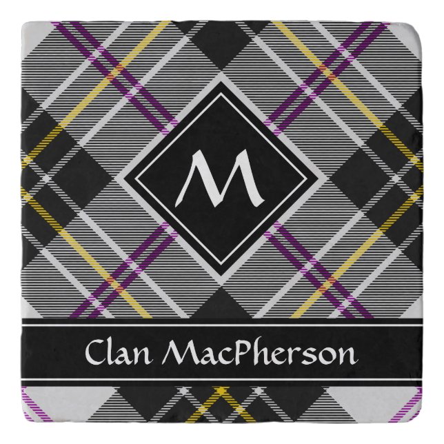 Clan MacPherson Dress Tartan Trivet (Front)