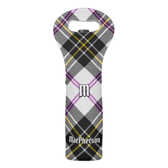 Clan MacPherson Dress Tartan Wine Bag (Front)