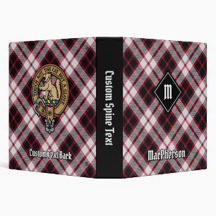 Clan MacPherson Hunting Tartan 3 Ring Binder