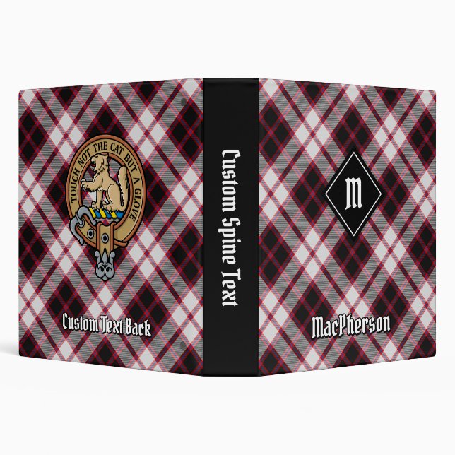 Clan MacPherson Hunting Tartan 3 Ring Binder (Background)