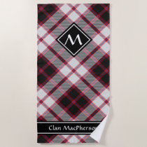 Clan MacPherson Hunting Tartan Beach Towel