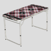 Clan MacPherson Hunting Tartan Beer Pong Table