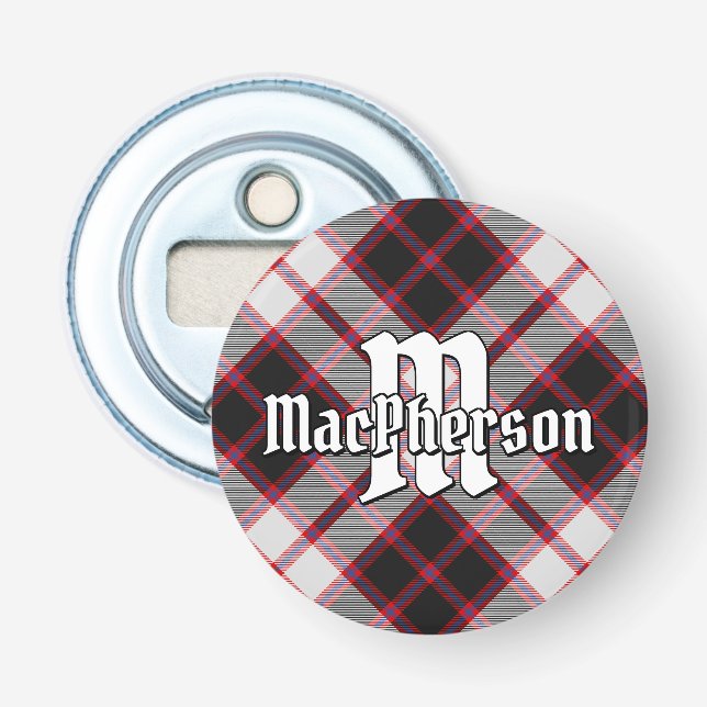 Clan MacPherson Hunting Tartan Bottle Opener (Front)