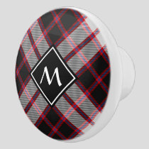 Clan MacPherson Hunting Tartan Ceramic Knob