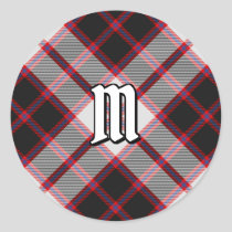 Clan MacPherson Hunting Tartan Classic Round Sticker