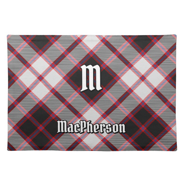 Clan MacPherson Hunting Tartan Cloth Placemat (Front)
