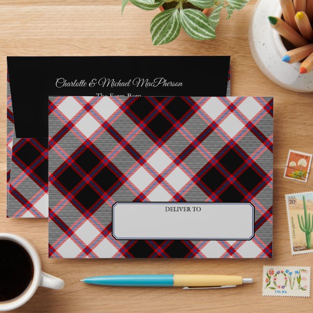 Clan MacPherson Hunting Tartan Envelope (Desk)