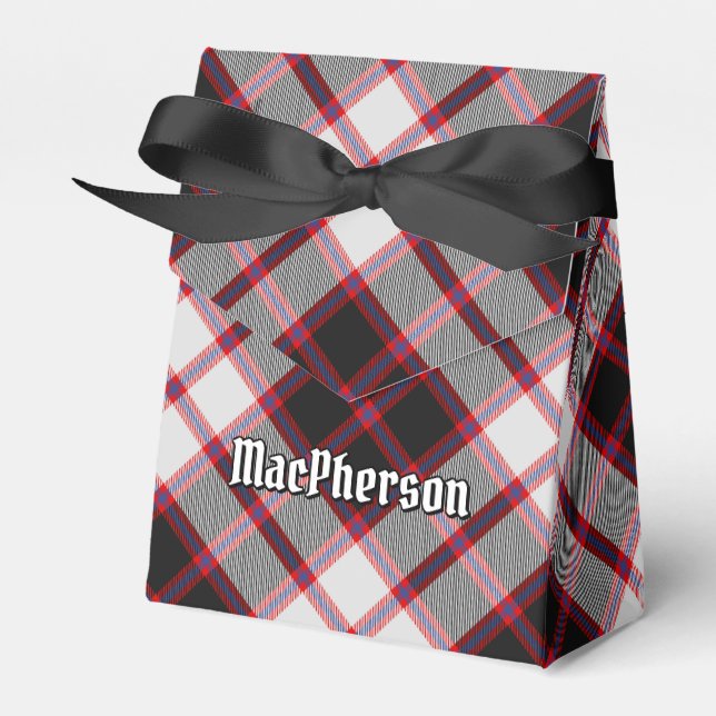 Clan MacPherson Hunting Tartan Favor Box (Front Side)