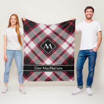 Clan MacPherson Hunting Tartan Fleece Blanket