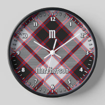 Clan MacPherson Hunting Tartan Large Clock