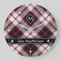 Clan MacPherson Hunting Tartan Large Clock