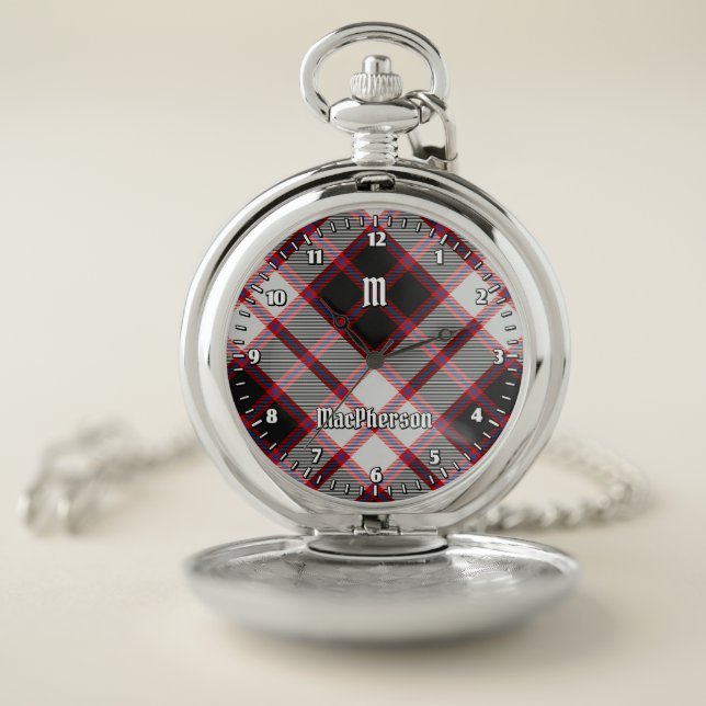 Clan MacPherson Hunting Tartan Pocket Watch (Inside)